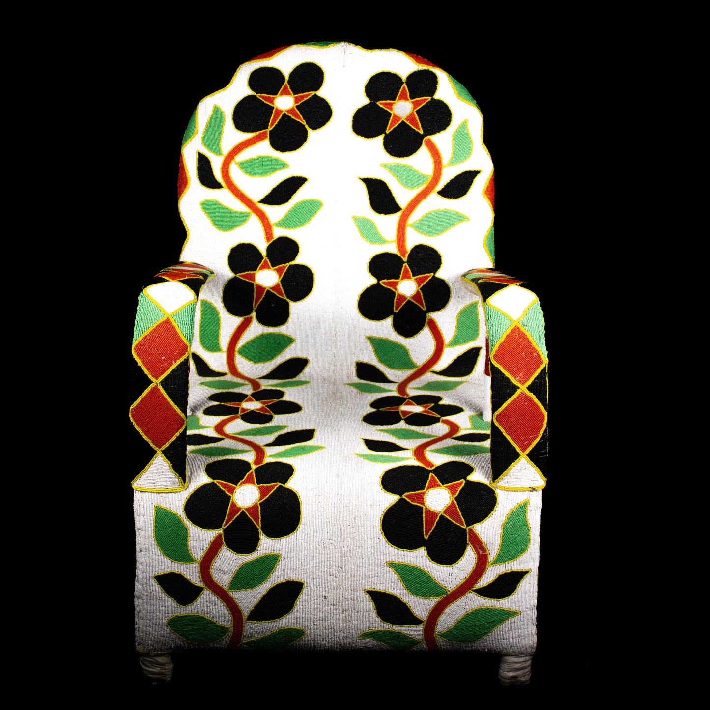 Nigerian beaded chair