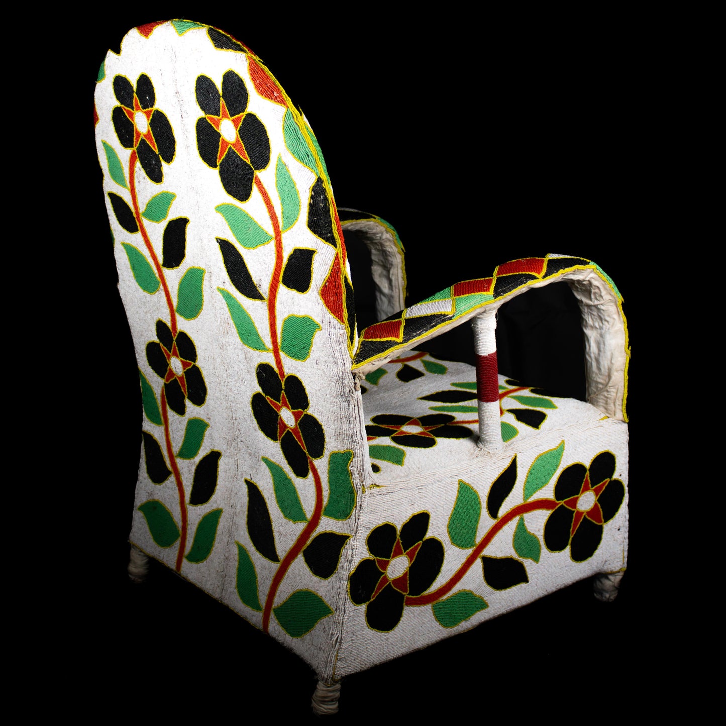 Nigerian beaded chair