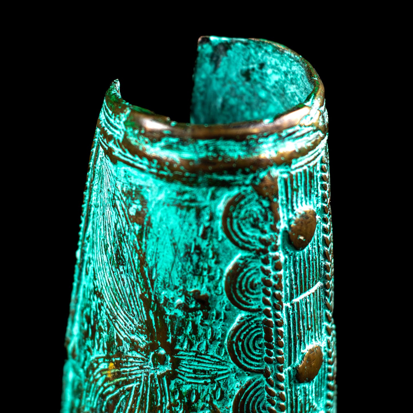 Cuff Bracelet - West African Benin Bronze