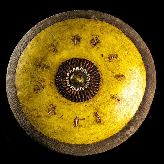 Cameroonian Leather Clad Wooden Shield