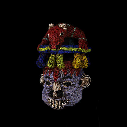 Beaded Bamoun Mask from Cameroon