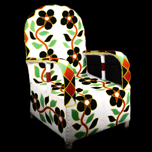 Nigerian beaded chair