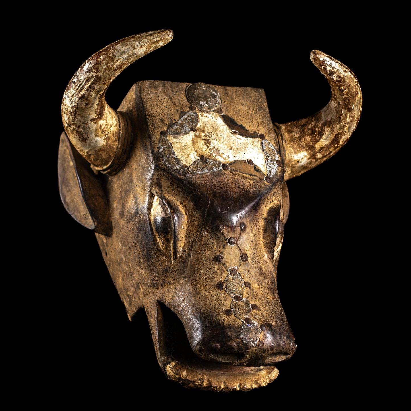 Wooden Bull Mask from Guinea Bissau