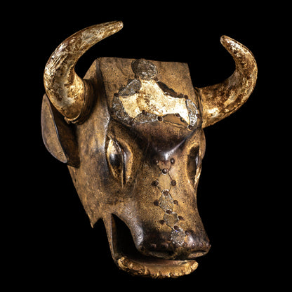 Wooden Bull Mask from Guinea Bissau