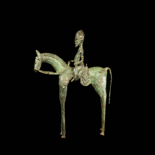 Bronze Horseman Sculpture from the Dagon Tribe of Mali