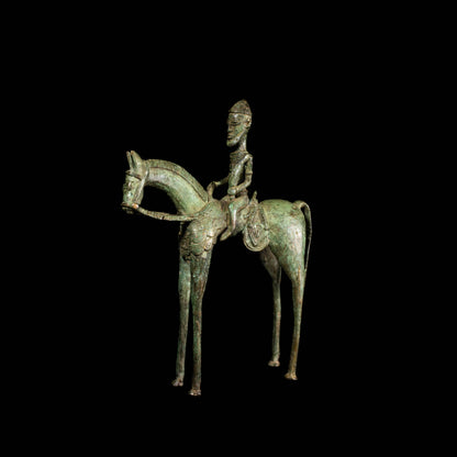 Bronze Horseman Sculpture from the Dagon Tribe of Mali