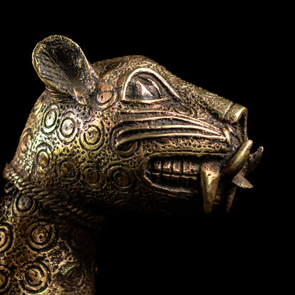 Bronze Leopard Vessel