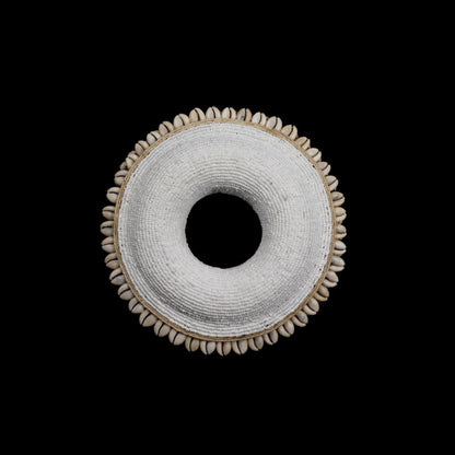 Beaded Cowrie Shell Bangle West Africa including stand