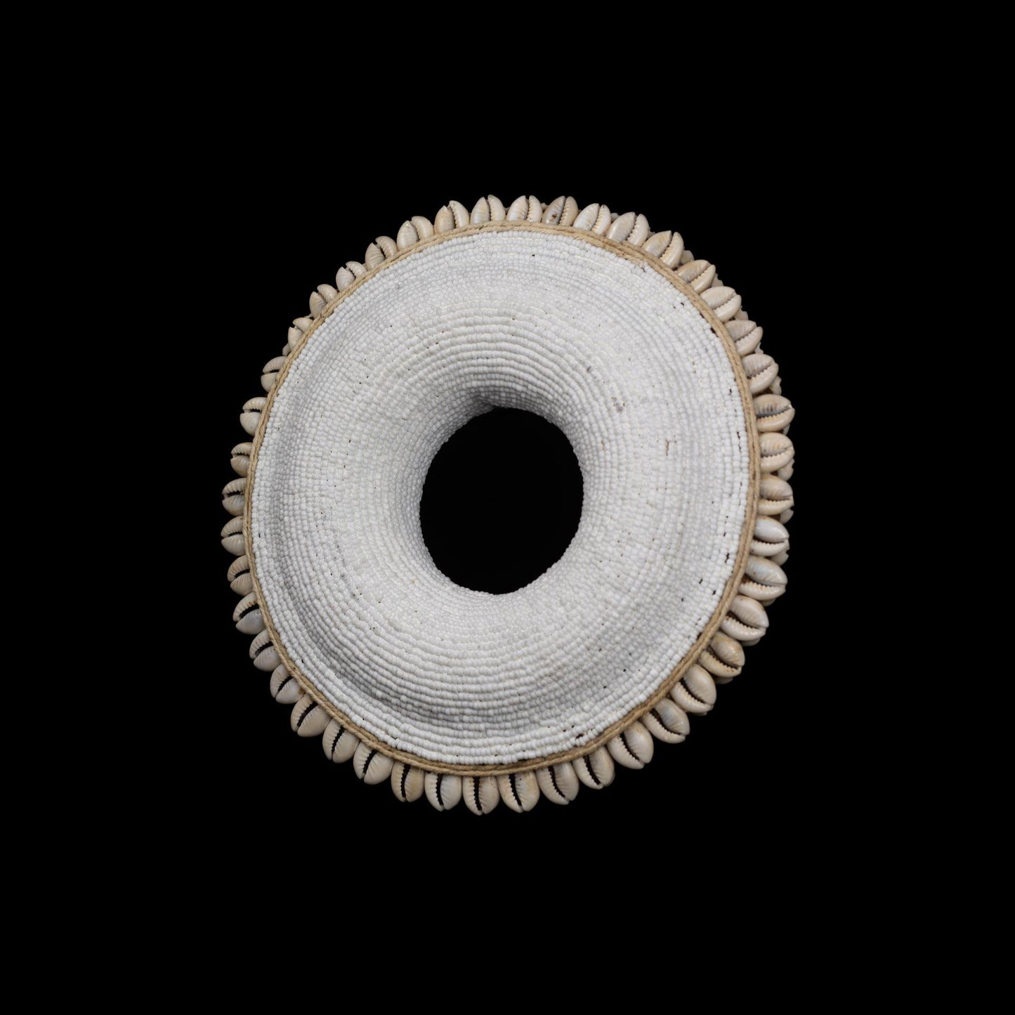 Beaded Cowrie Shell Bangle West Africa including stand