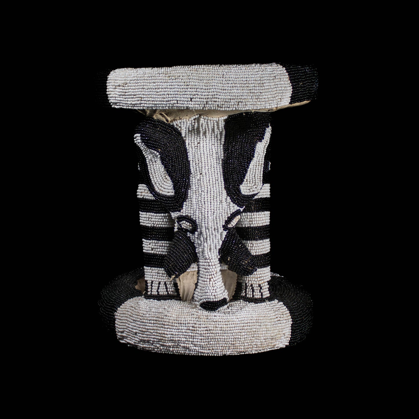 Beaded Bamileke stool from Cameroon