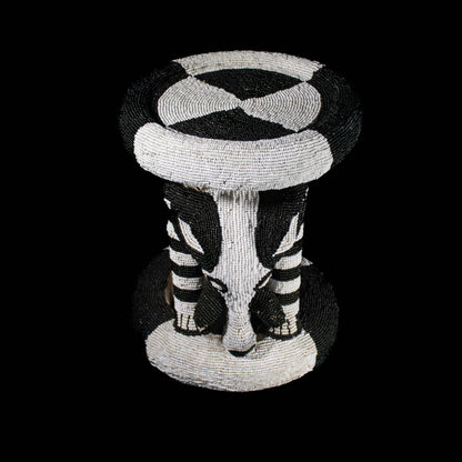 Beaded Bamileke stool from Cameroon